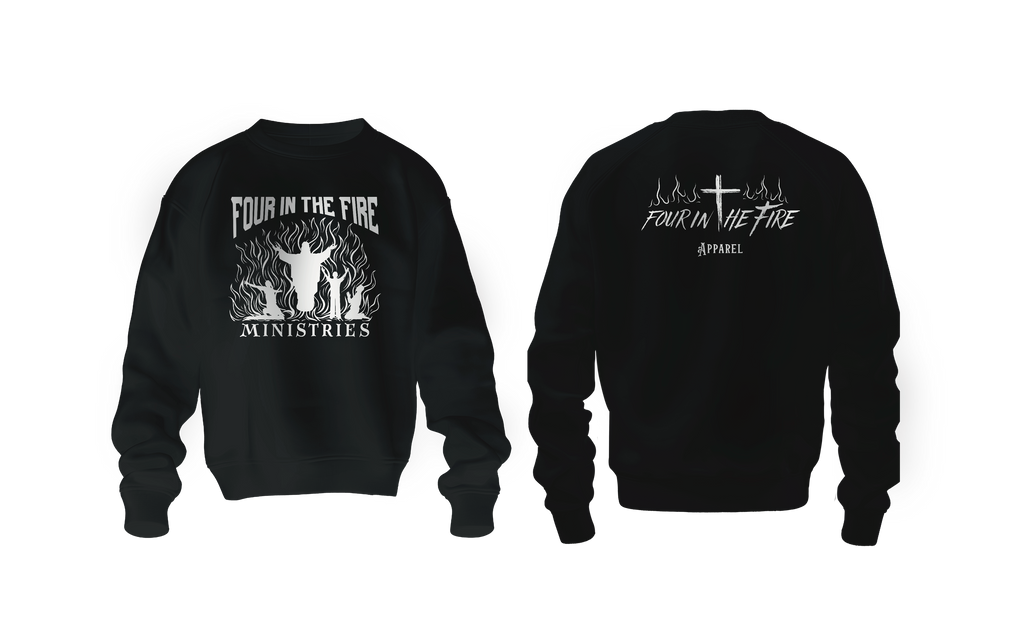 Four in the fire hoodie or crewneck