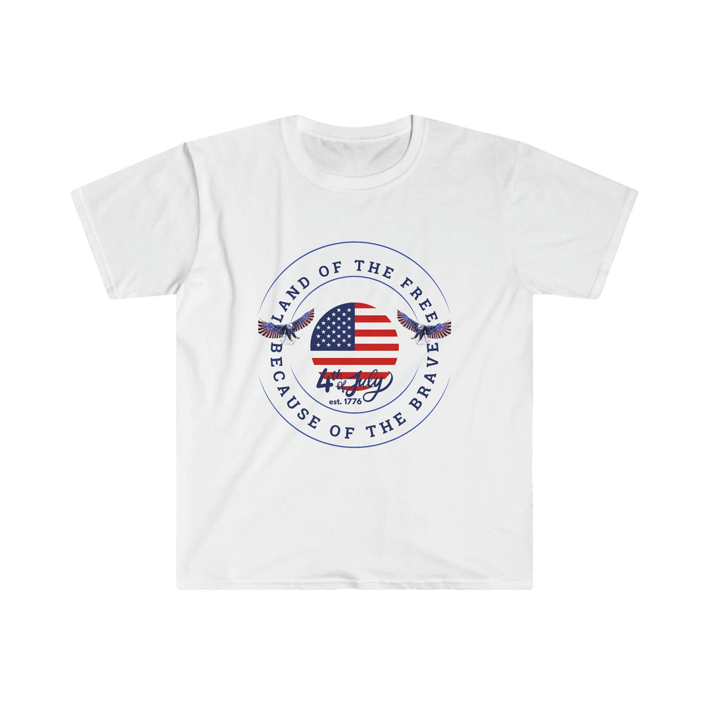 4th of July Patriotic T - Shirt (Land of The Free) - reallyposhgifts