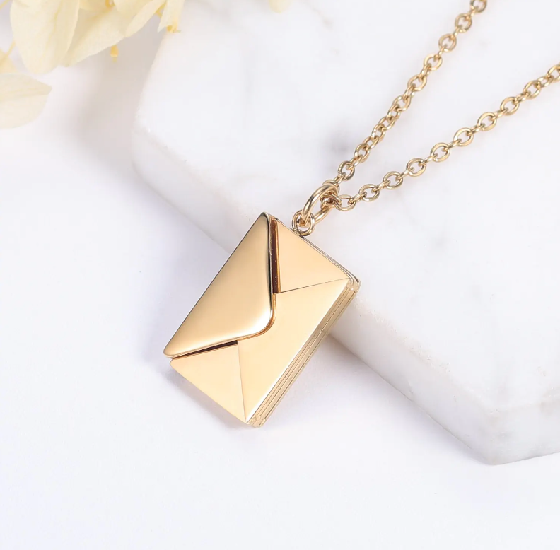 Envelope Pendant Necklace