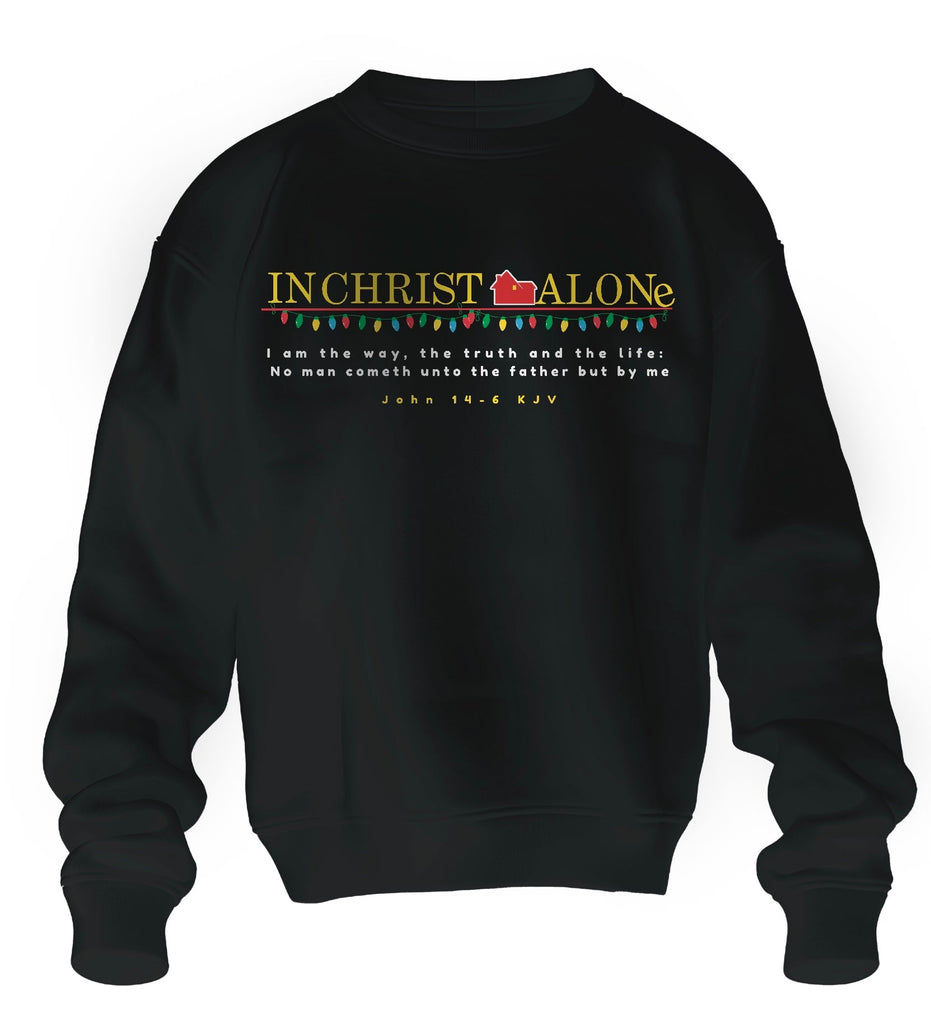 In Christ Alone Christmas hooded or crewneck