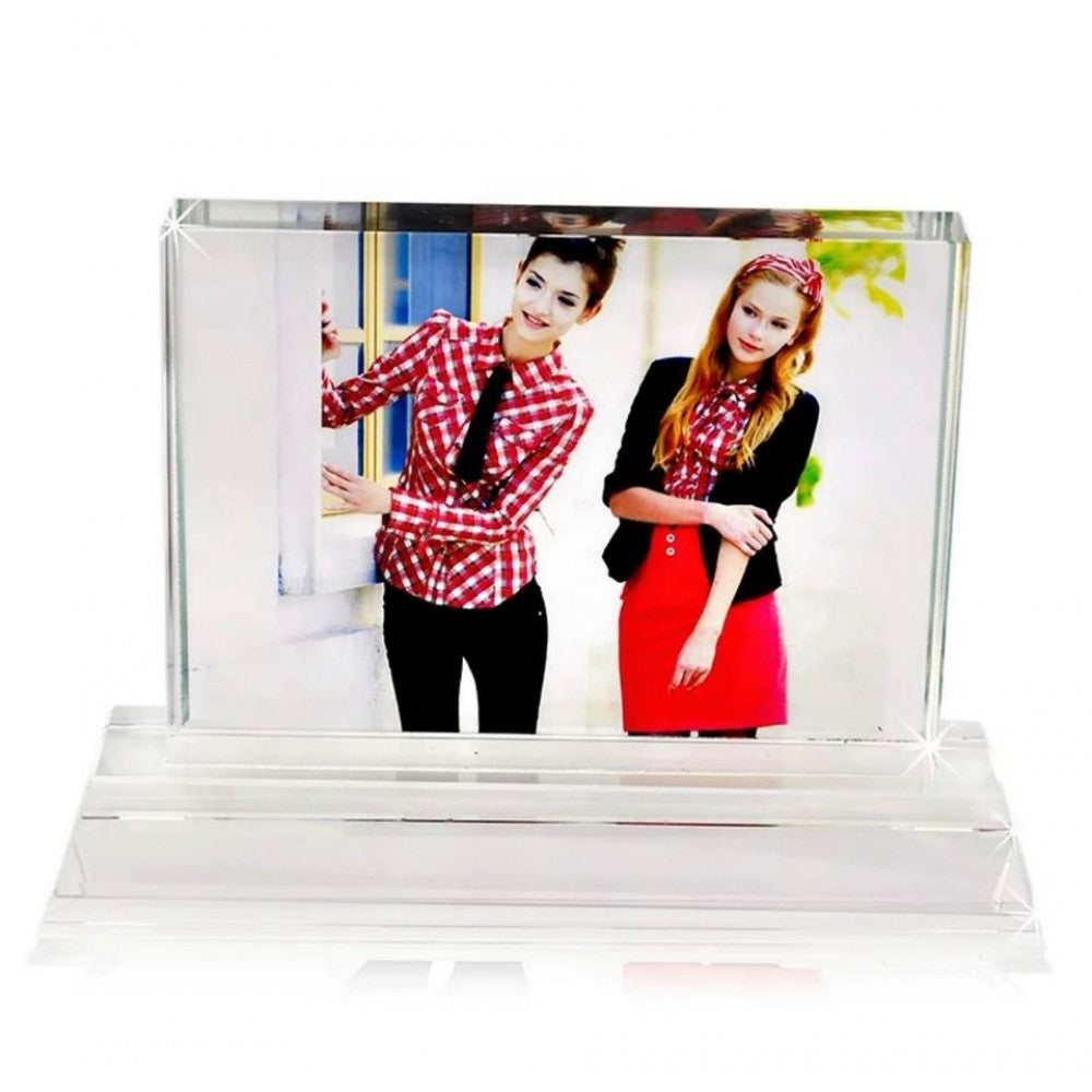 Horizontal Photo Crystal w/ Stand