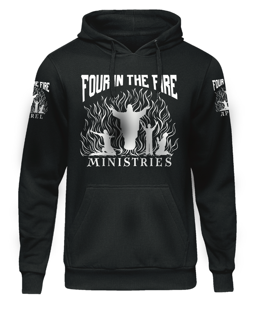 Four in the fire hoodie or crewneck