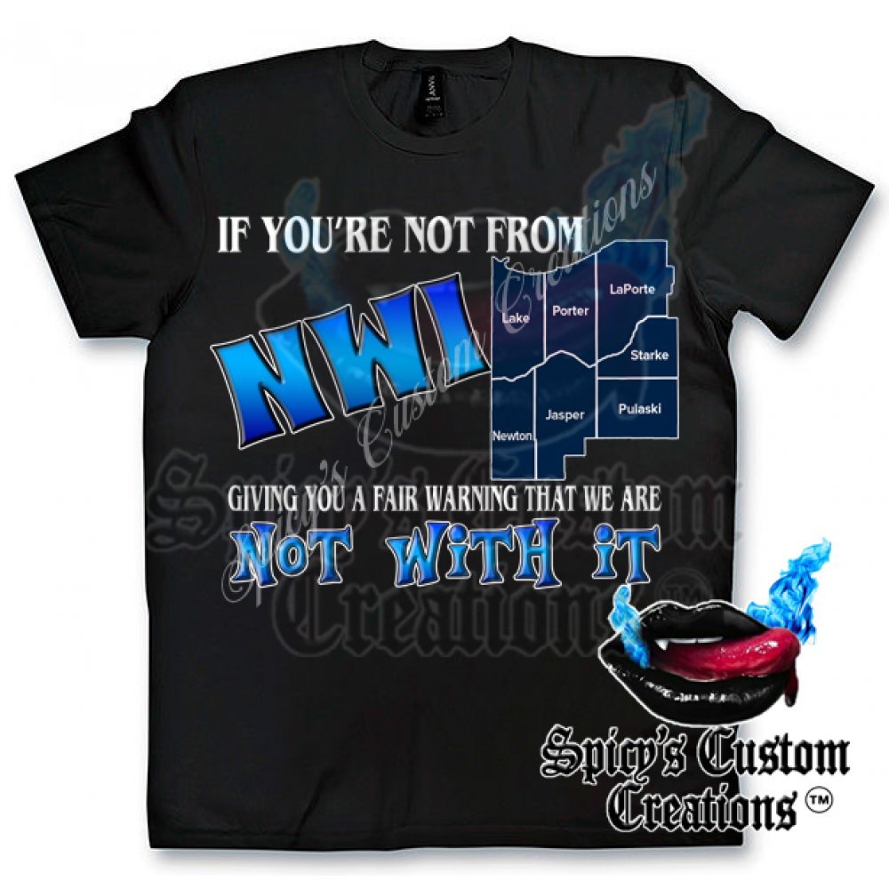 "NWI WE ARE NOT WITH IT" Unisex T-shirt