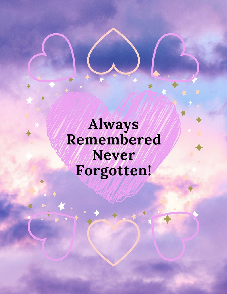 Free Printable Digital Poster-Memory Digital Poster-Remembrance DIY Poster