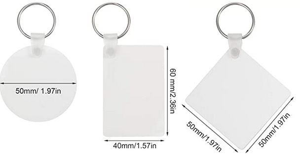 Double Sided Photo Keychain