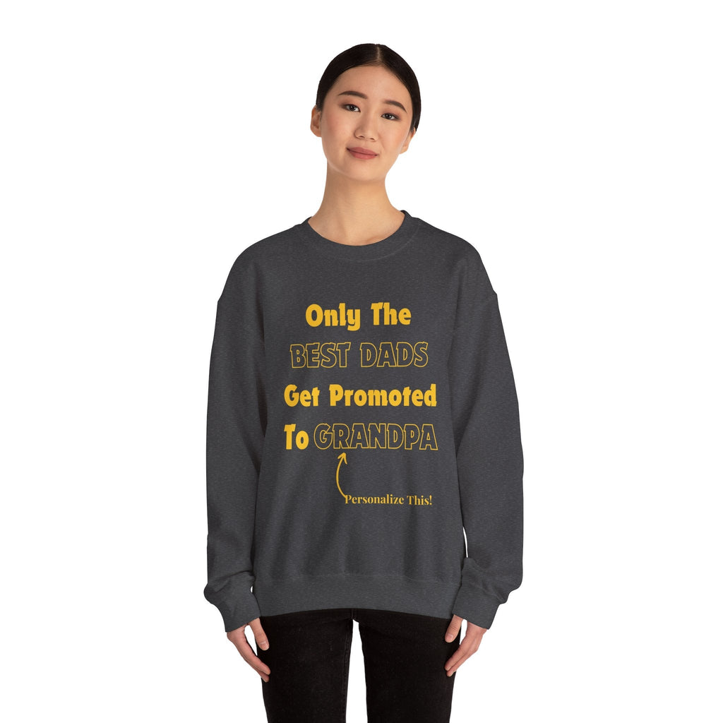 Best Dad Promoted To Grandpa Personalized Sweatshirt