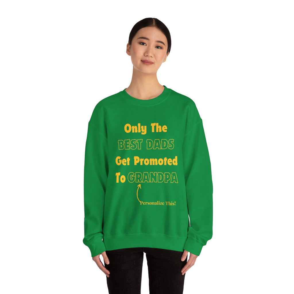 Best Dad Promoted To Grandpa Personalized Sweatshirt