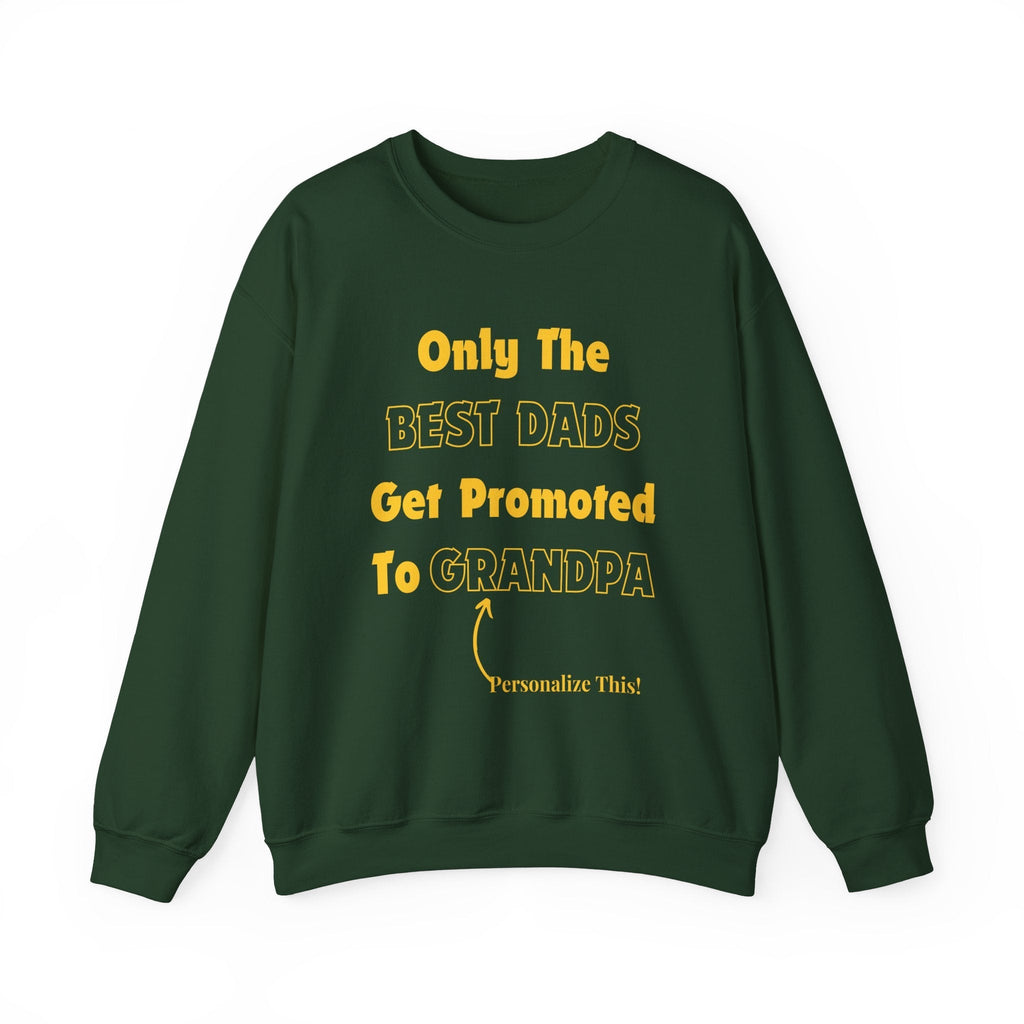 Best Dad Promoted To Grandpa Personalized Sweatshirt