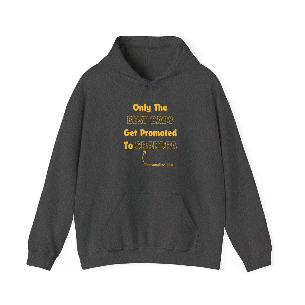 Best Dads Get Promoted To Grandpa Personalized Hoodie