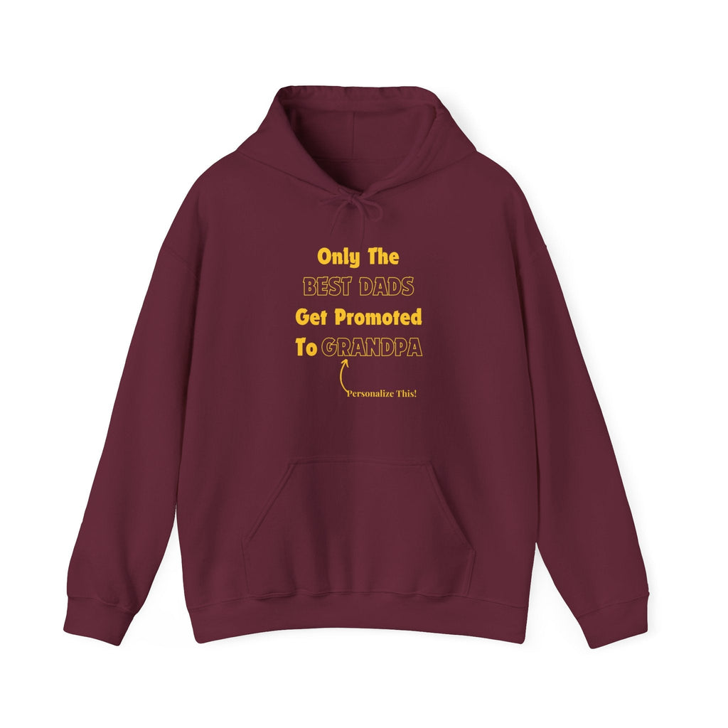 Best Dads Get Promoted To Grandpa Personalized Hoodie