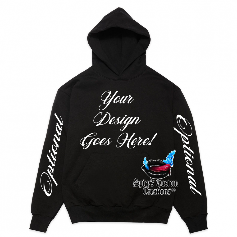 "Custom Designed" Cotton Unisex Pull-Over Hoodie