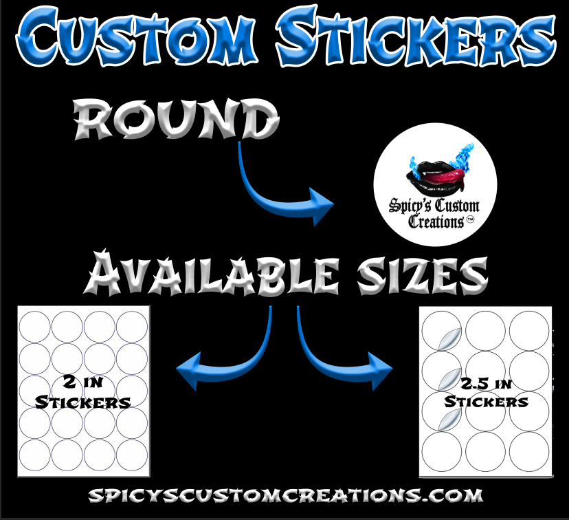 Custom Logo Stickers- Round Set