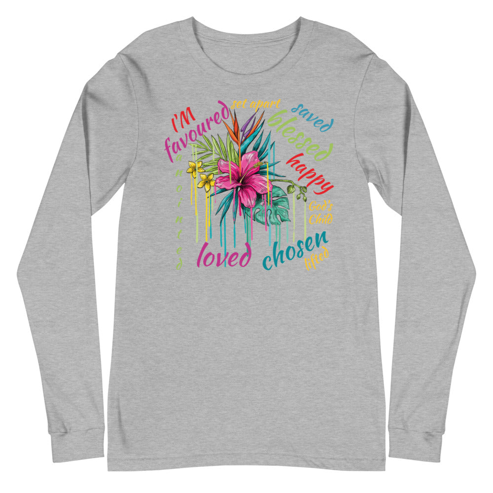 Christian Inspiration T Shirt,  Unisex Long Sleeve Tee, Gift for Christian Mom. Clergy Top, Spring Faith Inspiration