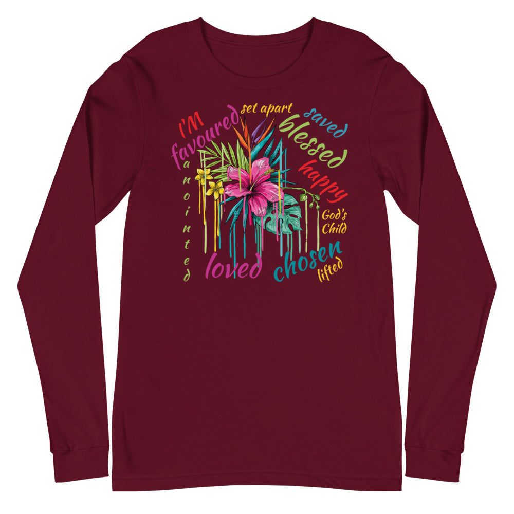 Christian Inspiration T Shirt,  Unisex Long Sleeve Tee, Gift for Christian Mom. Clergy Top, Spring Faith Inspiration