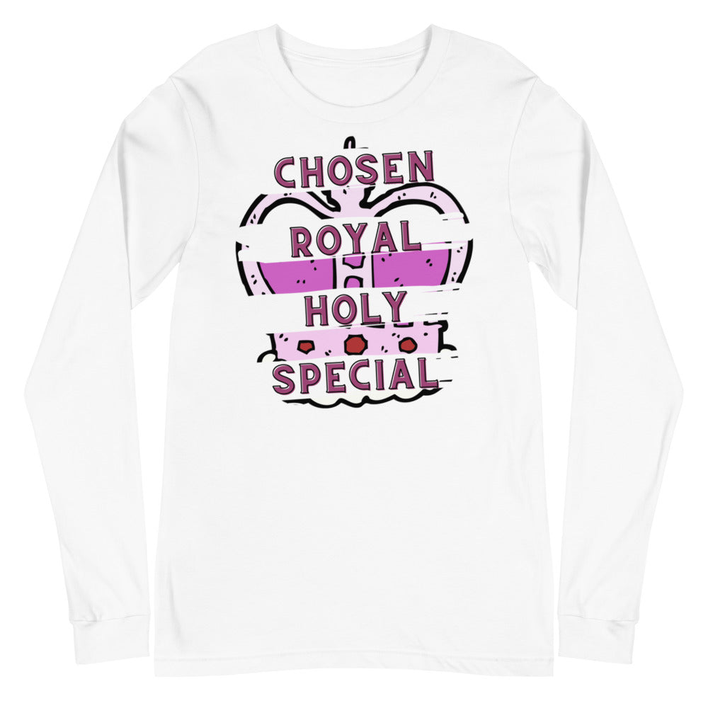 Chosen, Royal, Holy T Shirt, Christian Unisex Long Sleeve Tee